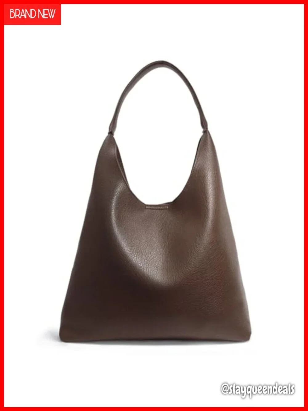Soft Vegan Leather Slouchy Hobo Bag Shoulder Tote Purse